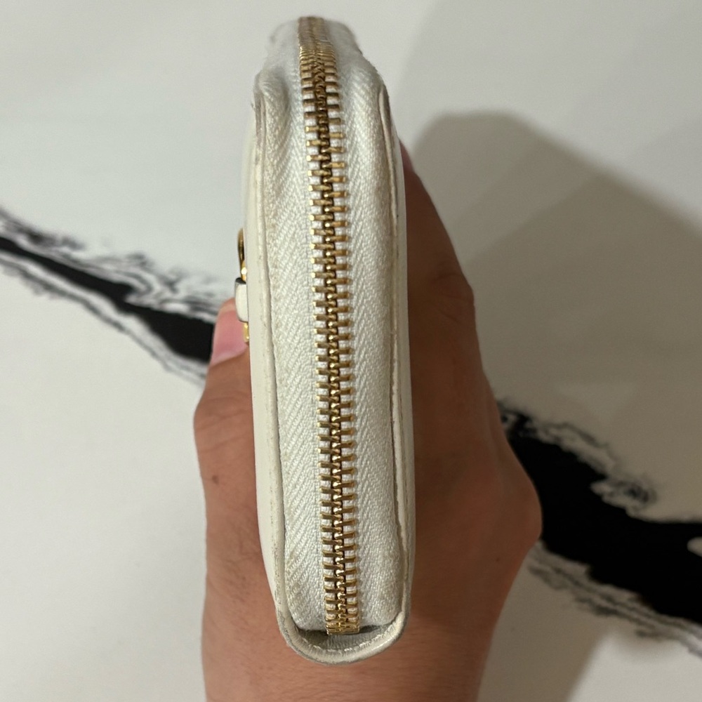 VINTAGE Gucci Horsebit 1955 Zip-around Wallet in Mystic WhiteC - Picture 5 of 8